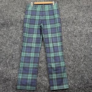 Vineyard Vines Boys 18 Black Watch Plaid Chino Pants Green Navy Tartan Chinos